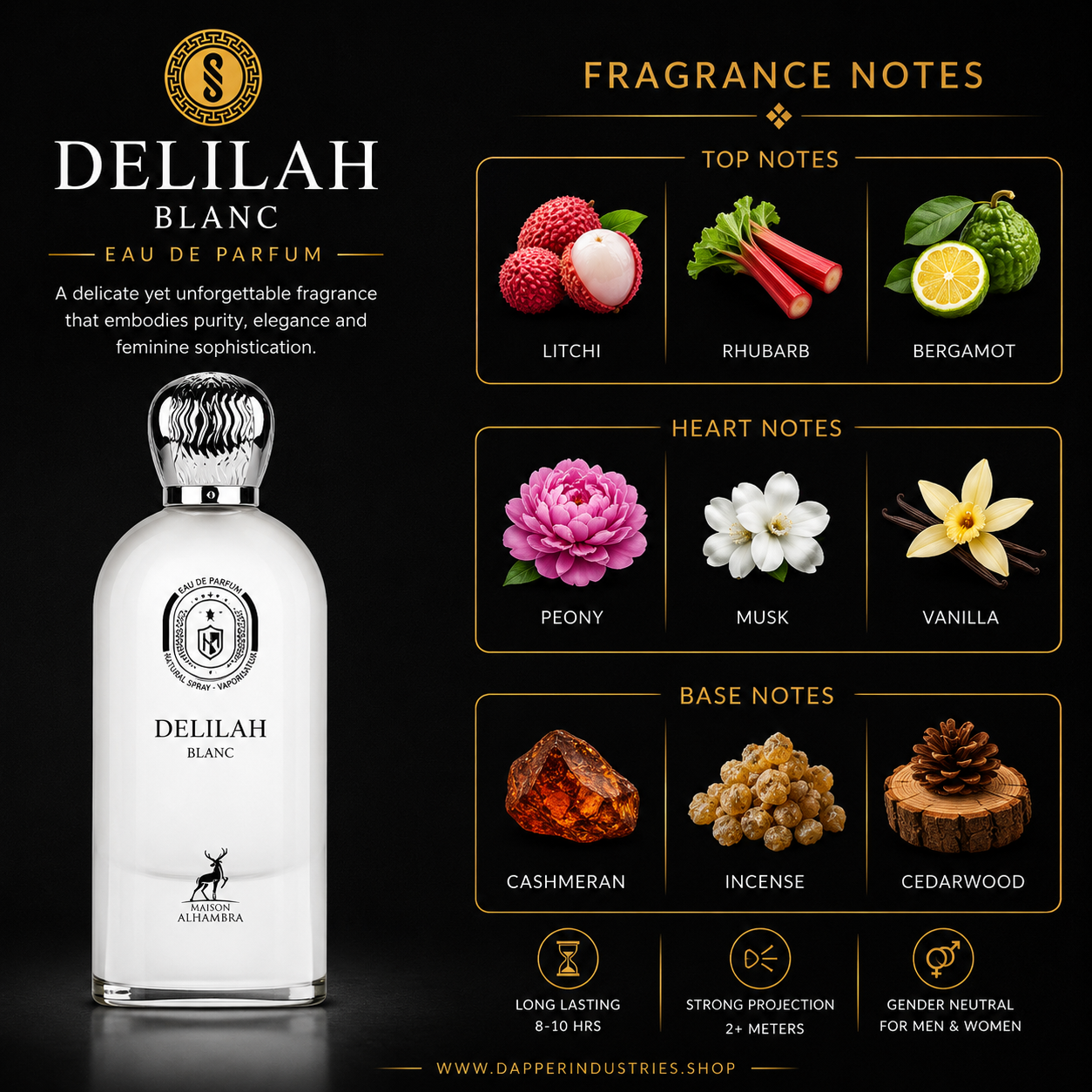Delilah Blanc Maison Al-Hambra - 100ml Eau De Parfum