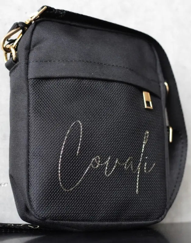 Covali Nadal Sling Bag Black & Gold - Shoulder strap - Man