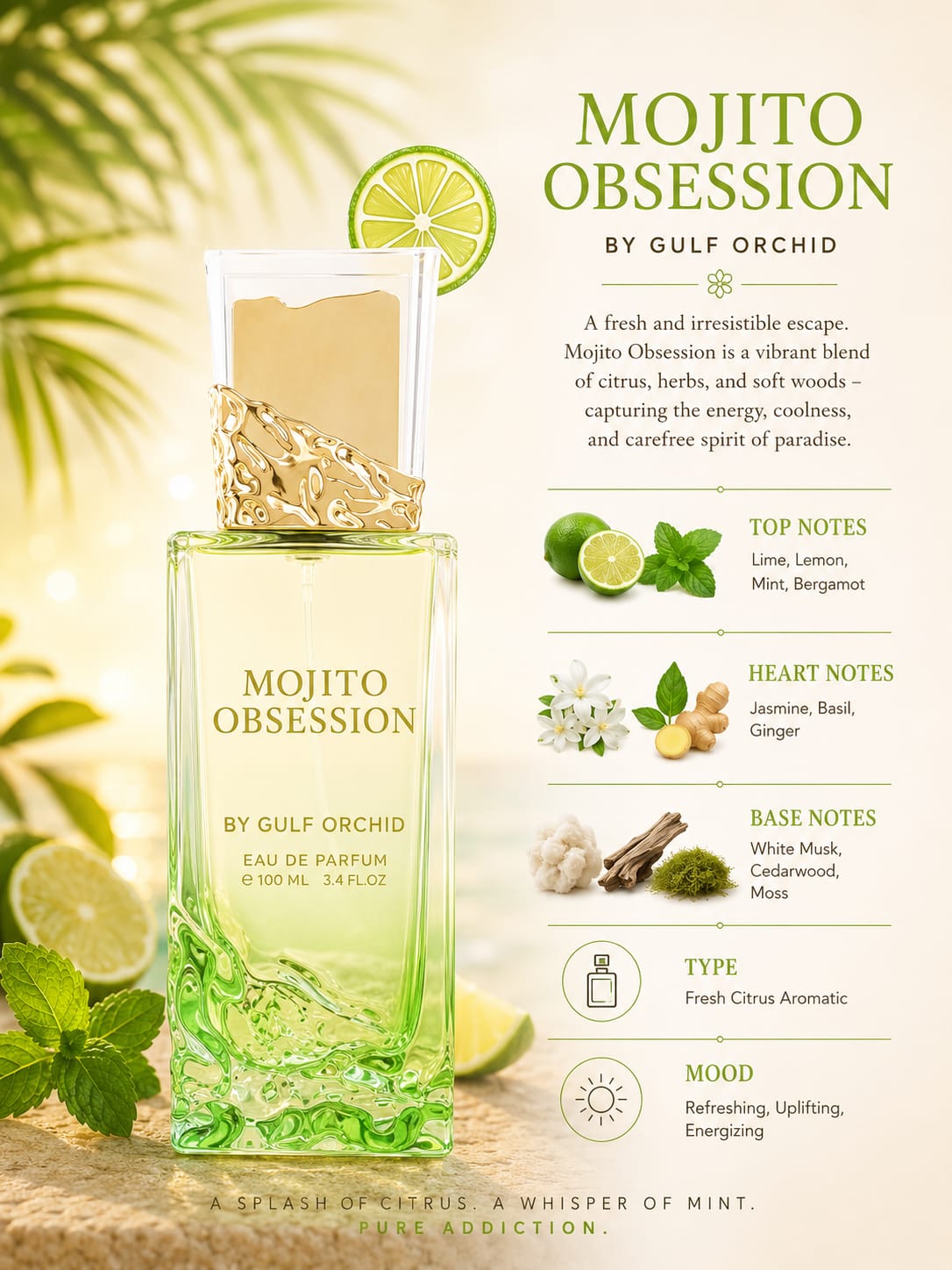 Mojito Obsession By Gulf Orchid - 100ml Dubai Perfume – Dapper Industries