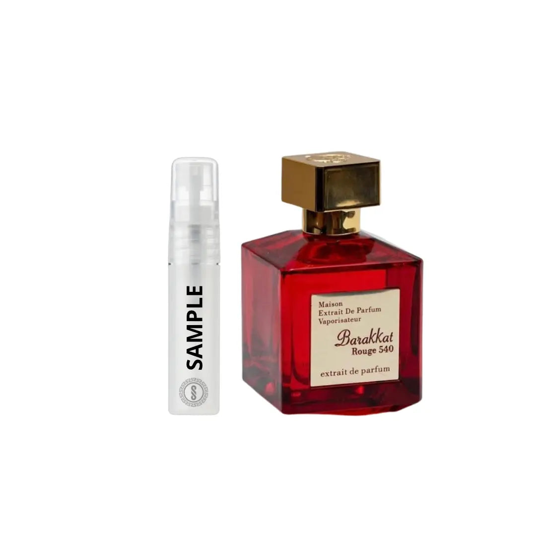 Barakkat Rouge Extrait 540 - 5ml Sample Eau Da Parfum - Dapper Industries SA