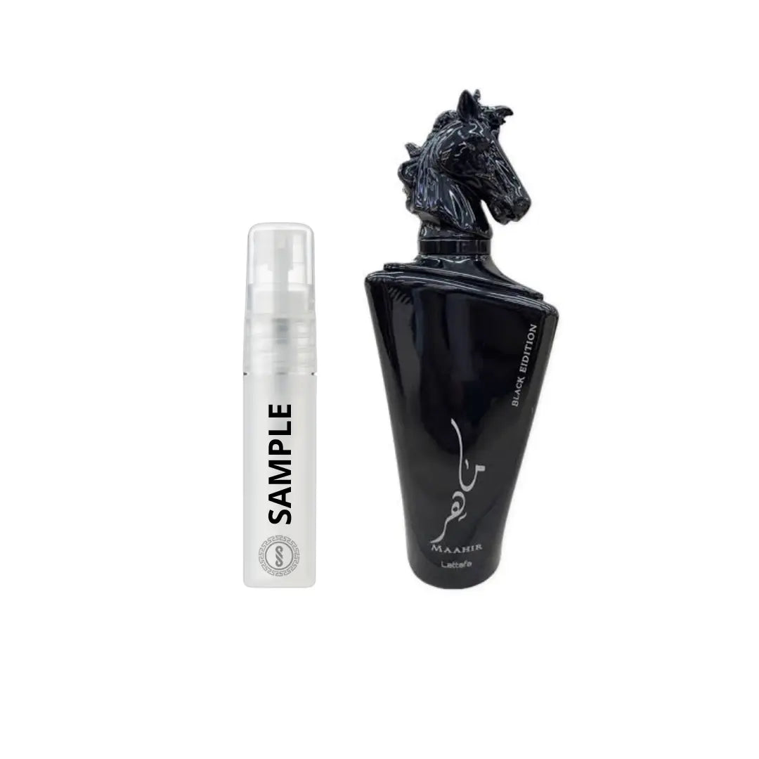 Maahir Black Edition Lattafa - 5ml Sample Eau Da Parfum - Dapper Industries SA
