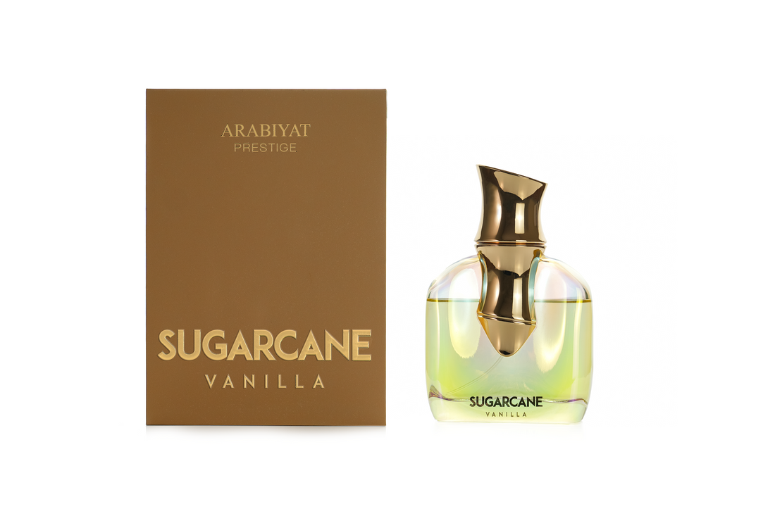 Arabiyat Prestige Sugarcane Vanilla 100ml bottle and box