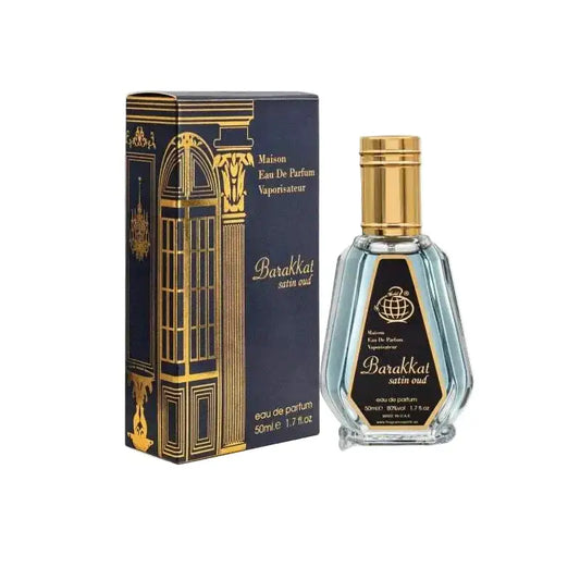 Barakat perfume bottle with packaging on a white background