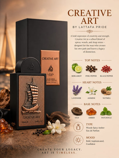 Creative Art Lattafa - 100ml Eau De Parfum Dubai Perfume – Dapper Industries
