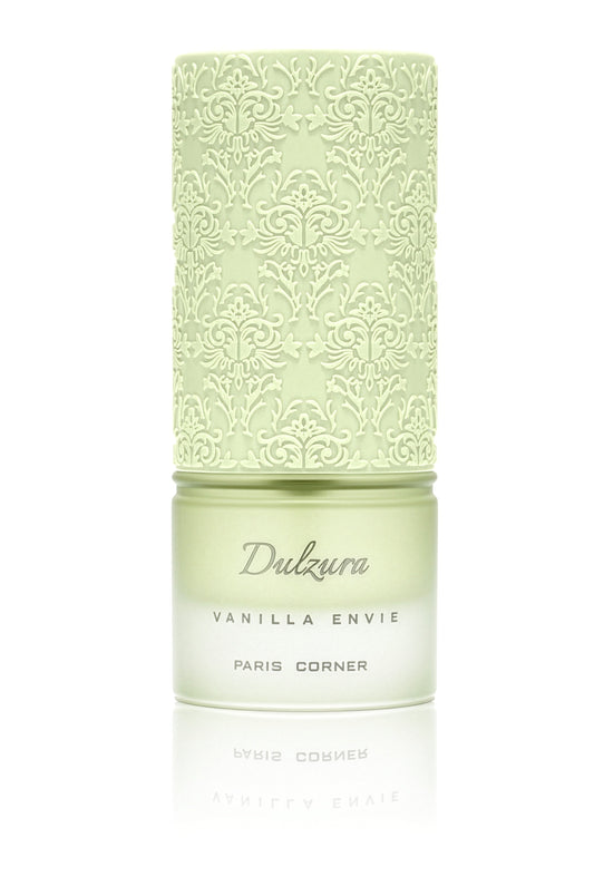 Dulzura Vanilla Envie by Paris Corner – 100ml Eau de Parfum bottle on white background