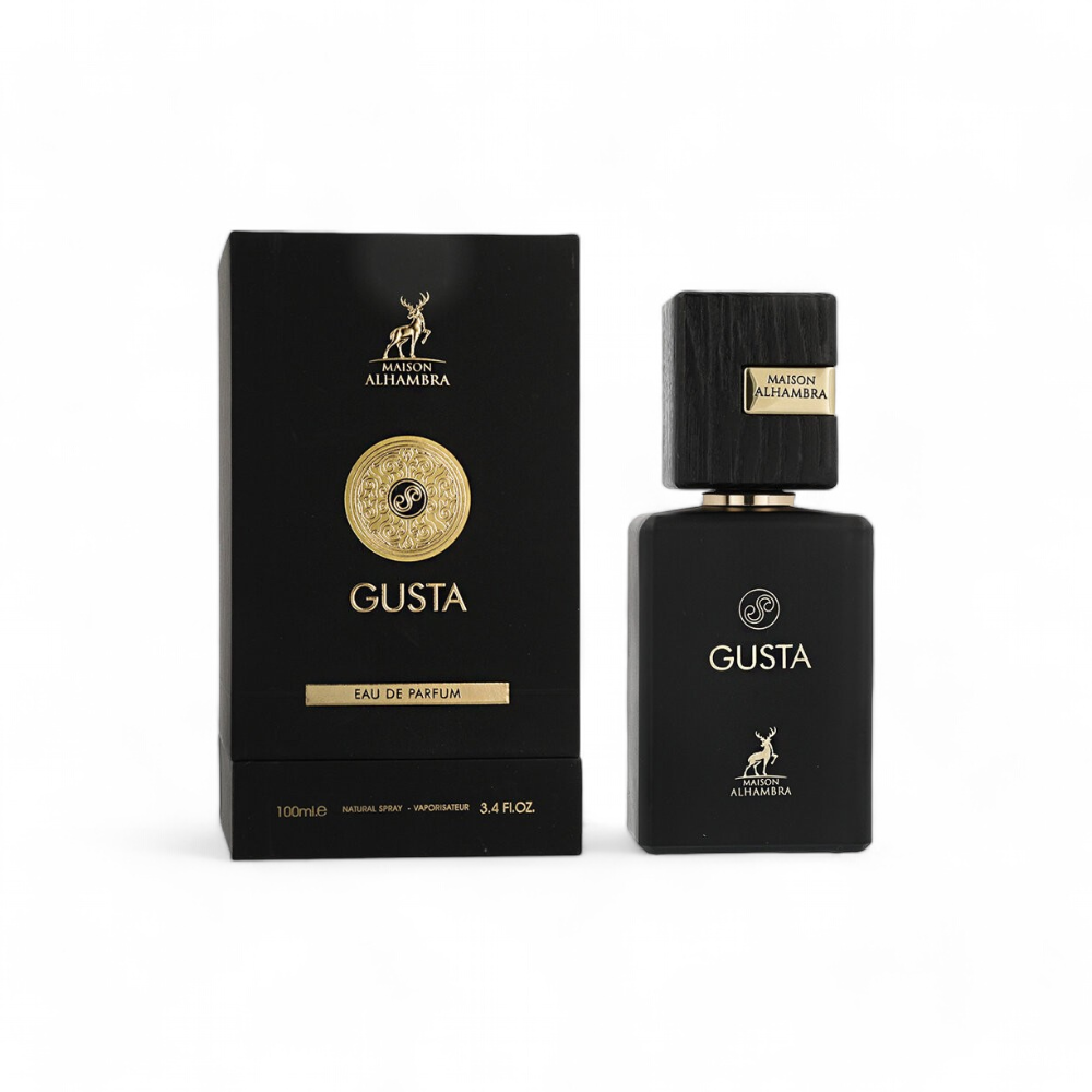 Gusta by Maison Alhambra 100ml Eau de Parfum bottle and box
