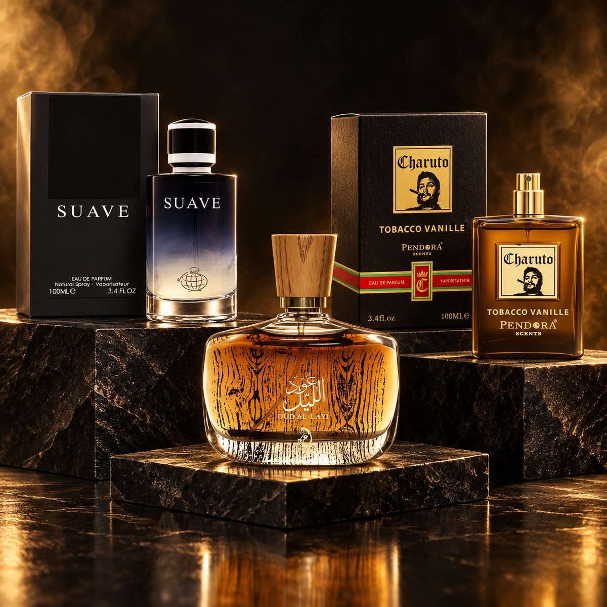 His Fragrance Wardrobe with Suave, Oud Al Layl and Charuto Tobacco Vanille