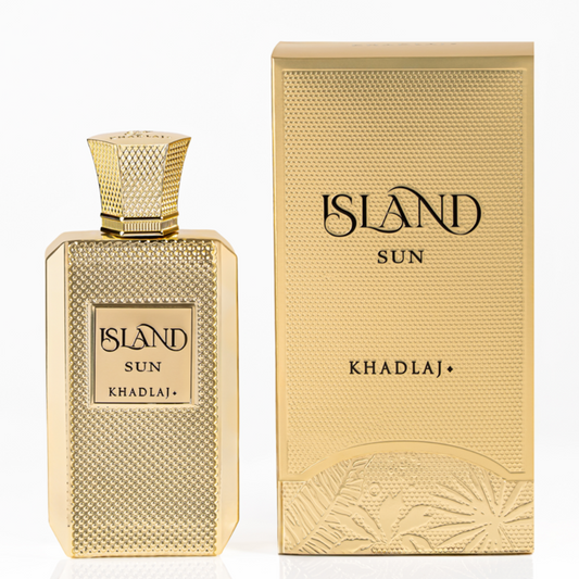 Khadlaj Island Sun 100ml Extrait de Parfum bottle and box