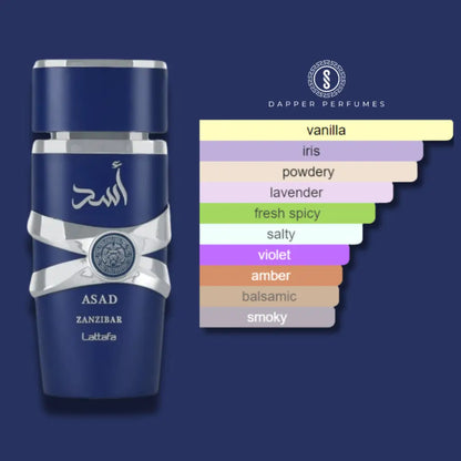 Lattafa Asad Zanzibar - 5ml EDP - 5ml - Dubai Perfumes