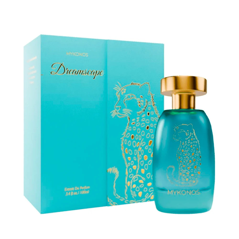 Mykonos Dreamscape 100ml Extrait de Parfum bottle and box