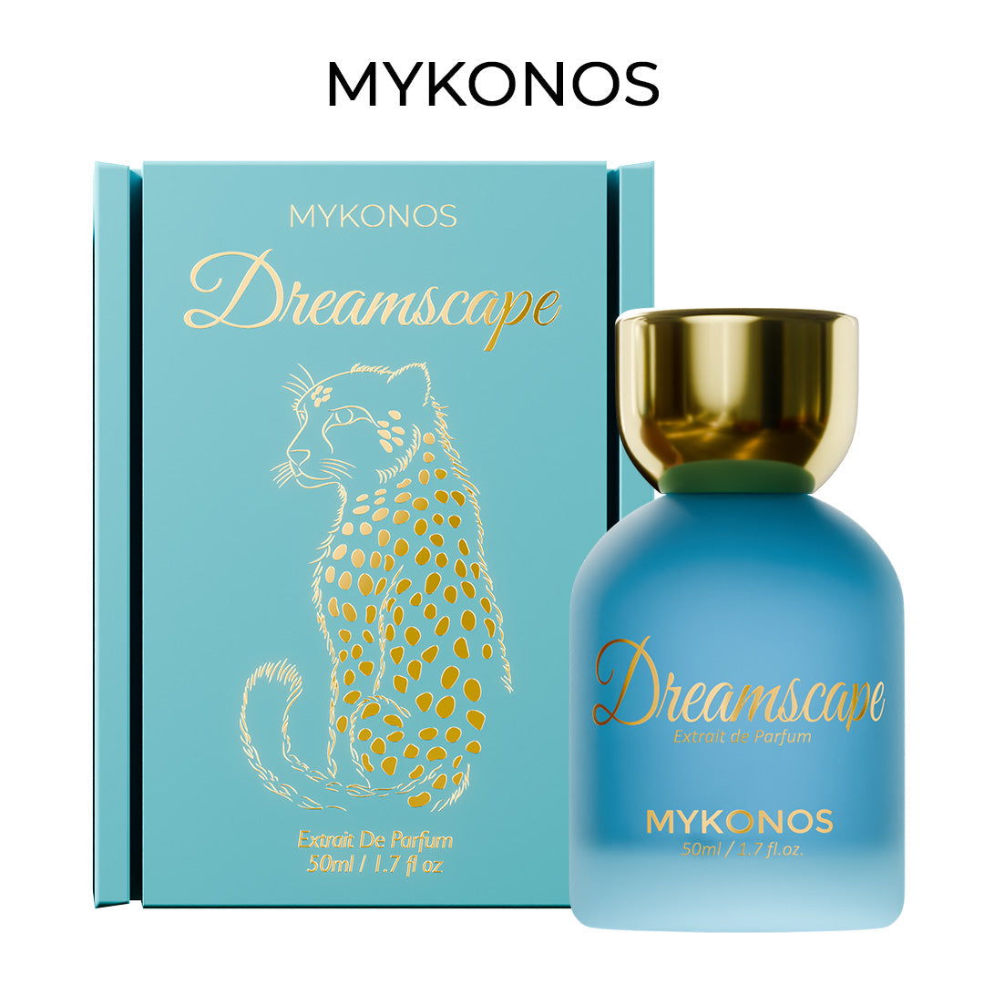 Mykonos Dreamscape 50ml Extrait de Parfum bottle and box