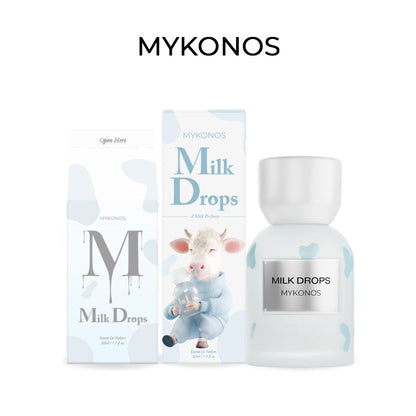 Mykonos Milk Drops 50ml Extrait de Parfum bottle and box