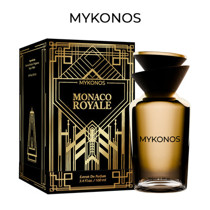 Mykonos Monaco Royale 100ml Extrait de Parfum bottle and box