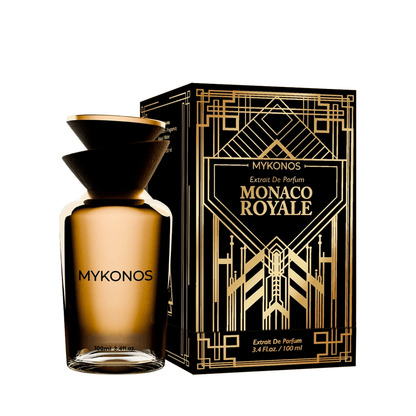 Mykonos Monaco Royale 100ml Extrait de Parfum bottle and box