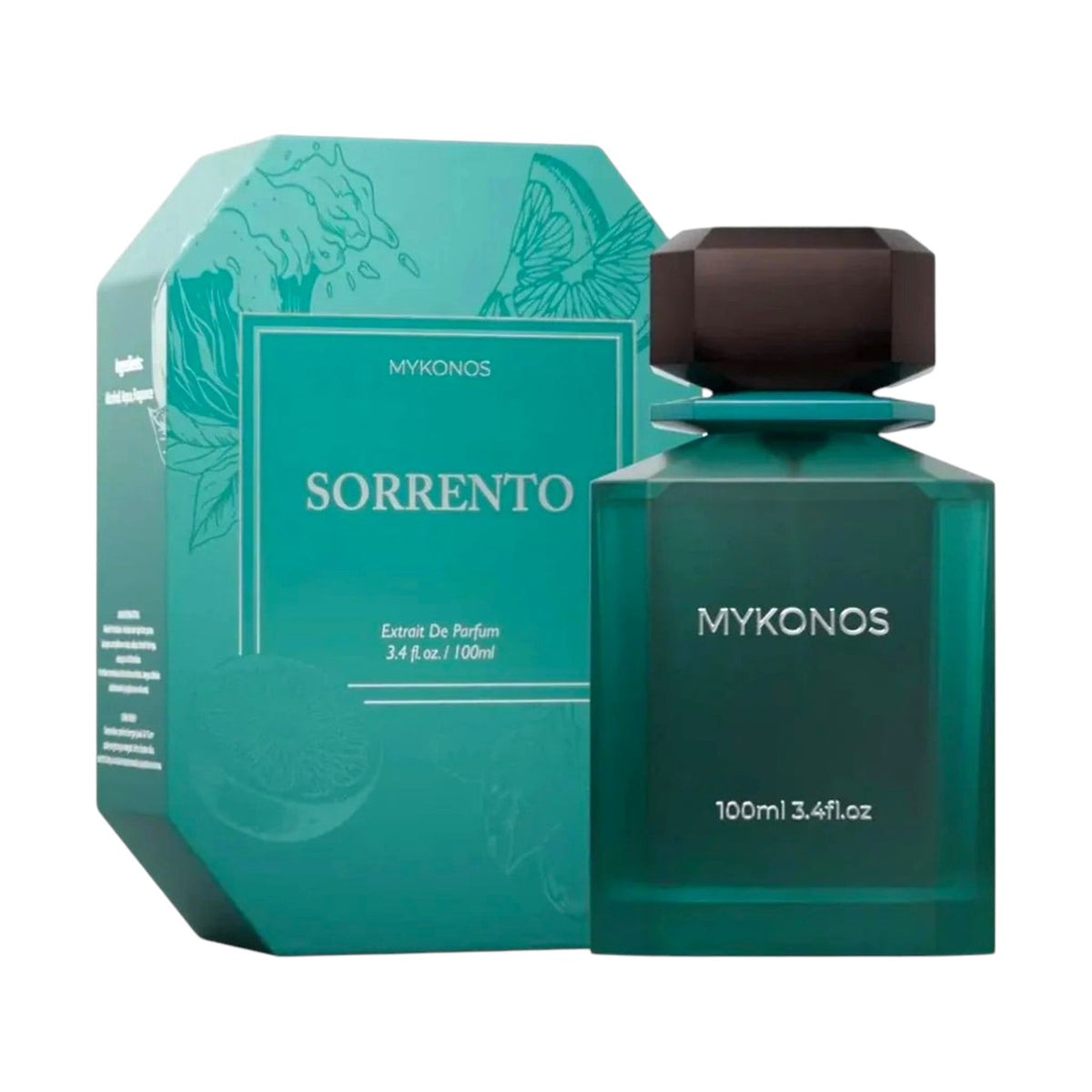 Mykonos Sorrento 100ml Extrait de Parfum bottle and box