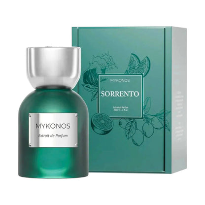 Mykonos Sorrento 50ml Extrait de Parfum bottle and box