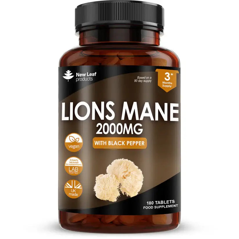 New Leaf - Lions Mane Mushroom 2000mg - Supplement