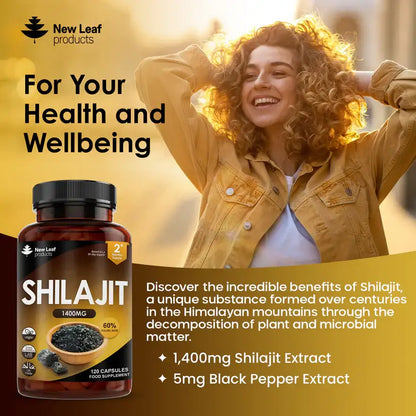 New Leaf - Shilajit 1400mg High Strength Capsules