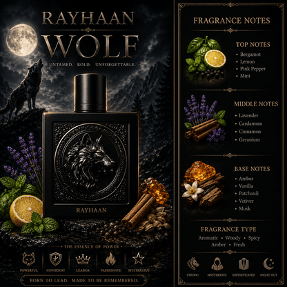 Rayhaan Wolf - 100ml Eau De Parfum Dubai Perfume – Dapper Industries