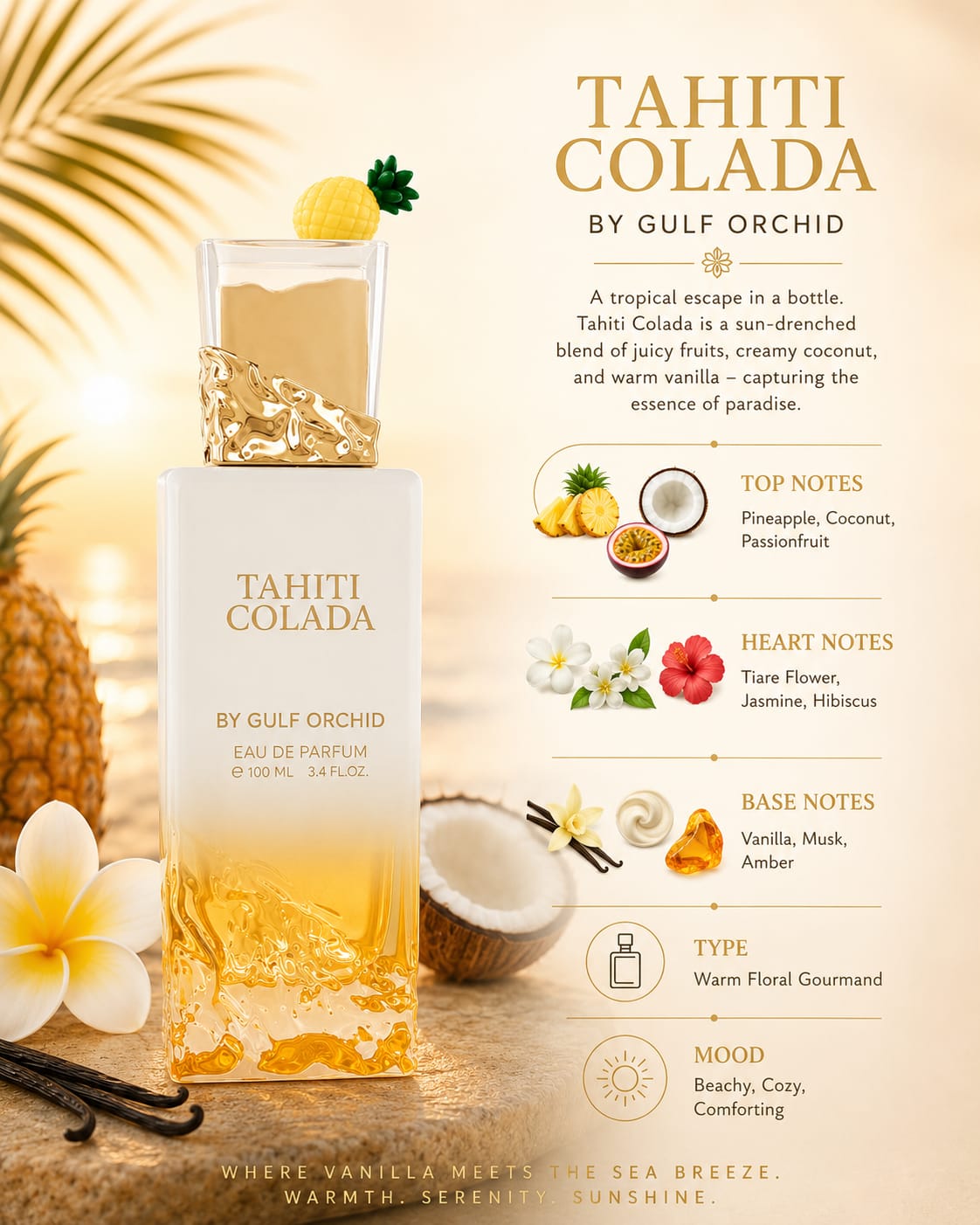 Tahiti Colada by Gulf Orchid - 100ml Dubai Perfume – Dapper Industries