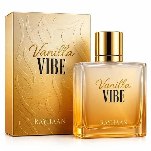 Vanilla Vibe by Rayhaan 100ml bottle and box