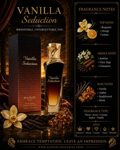 Vanilla Seduction Maison Asrar – 100ml Dubai Perfume – Dapper Industries